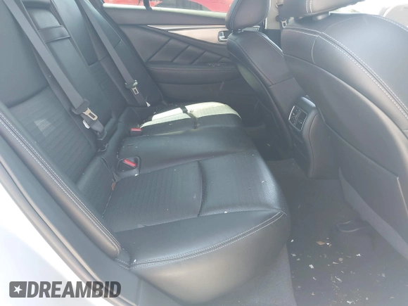 2018 Infiniti Q50 Luxe with VIN JN1EV7AP7JM358611, listed as a IAAI auction lot 42579521 with 102,922 mi miles and . Bid and sale history available at DreamBid. Image 8.