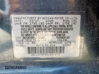 2017 Nissan Versa SV z VIN 3N1CN7AP2HL857375, wystawiony jako Copart lot #57678945 z przebiegiem 106 571 mil mil oraz Szkoda całkowita • Salvage title. Historia ofert i sprzedaży dostępna na DreamBid. Obrazek 13.