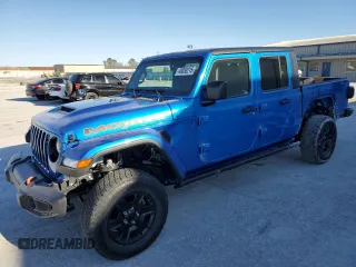 2023 Jeep Gladiator Mojave with VIN 1C6JJTEG7PL580727, listed as a Copart auction lot 48030215 with 12,707 mi miles and Salvage Title. Bid and sale history available at carsss.com. Image 1.
