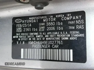 2014 Hyundai Elantra z VIN KMHDH6AH9EU027761, wystawiony jako Copart lot #52731745 z przebiegiem 117 529 mil mil oraz Tytuł czysty. Historia ofert i sprzedaży dostępna na DreamBid. Obrazek 12.