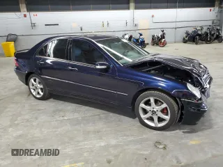 2006 Mercedes-Benz C 280 Luxury with VIN WDBRF92H16F752095, listed as a Copart auction lot 61414675 with 182,802 mi miles and Salvage title. Bid and sale history available at DreamBid. Image 4.