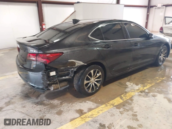 2015 Acura TLX Tech with VIN 19UUB1F5XFA003321, listed as a IAAI auction lot 41703980 with 102,227 mi miles. Bid and sale history available at carsss.com. Image 4.