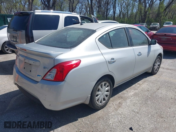 2015 Nissan Versa SV with VIN 3N1CN7AP0FL809693, listed as a IAAI auction lot 41982690 with 86,744 mi miles and . Bid and sale history available at DreamBid. Image 4.