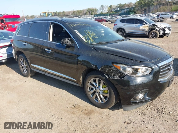 2015 Infiniti QX60 with VIN 5N1AL0MM0FC546745, listed as a IAAI auction lot 42097316 with 181,814 mi miles. Bid and sale history available at carsss.com. Image 1.