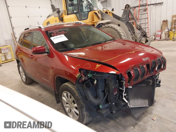 2014 Jeep Cherokee Limited with VIN 1C4PJMDS6EW189756, listed as a IAAI auction lot 41919966 with 122,172 mi miles. Bid and sale history available at carsss.com. Image 1.