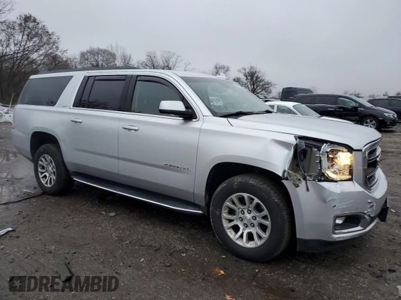 2019 GMC Yukon XL SLT with VIN 1GKS1GKC2KR380936, listed as a Copart auction lot 84625174 with 118,077 mi miles and Salvage Title. Bid and sale history available at carsss.com. Image 4.