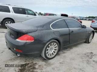 2005 BMW 6 Series 645Ci with VIN WBAEH73435B193355, listed as a Copart auction lot 76235744 with 150,474 mi miles and Salvage Title. Bid and sale history available at carsss.com. Image 3.