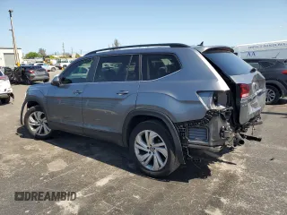 2021 Volkswagen Atlas SE with VIN 1V2JR2CA8MC591627, listed as a Copart auction lot 57173165 with 39,625 mi miles and Salvage title. Bid and sale history available at DreamBid. Image 2.