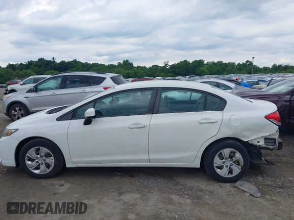 2013 Honda Civic LX with VIN 2HGFB2F52DH515815, listed as a IAAI auction lot 42379435 with 242,268 mi miles and . Bid and sale history available at DreamBid. Image 14.