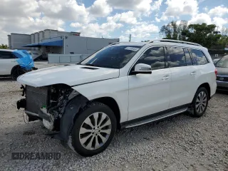 2017 Mercedes-Benz GLS 450 with VIN 4JGDF6EE4HA796194, listed as a Copart auction lot 57115154 with 92,454 mi miles and Salvage Title. Bid and sale history available at DreamBid. Image 1.