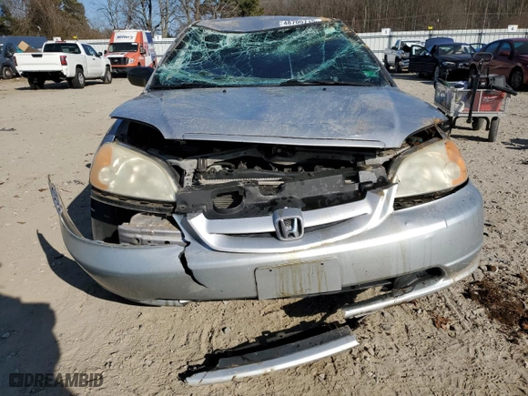 2002 Honda Civic LX with VIN 1HGEM21502L062792, listed as a Copart auction lot 48700715 with 190,713 mi miles and Salvage Title. Bid and sale history available at carsss.com. Image 5.