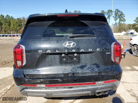 2024 Hyundai Palisade Limited with VIN KM8R5DGE0RU720076, listed as a Copart auction lot 87419404 with 12,158 mi miles and Salvage Title. Bid and sale history available at carsss.com. Image 6.