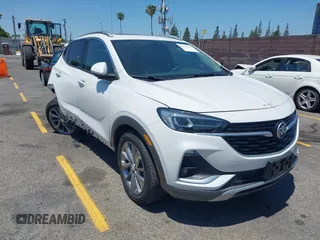 2023 Buick Encore GX Essence with VIN KL4MMFSL8PB028234, listed as a IAAI auction lot 42304513 with 14,538 mi miles and . Bid and sale history available at DreamBid. Image 1.