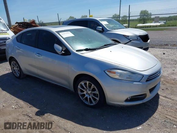 2013 Dodge Dart Limited with VIN 1C3CDFCA9DD334426, listed as a IAAI auction lot 42052989 with 144,626 mi miles and . Bid and sale history available at DreamBid. Image 1.
