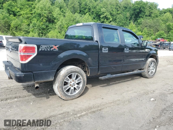 2014 Ford F-150 XL with VIN 1FTFW1EF4EFB23865, listed as a Copart auction lot 58557635 with 178,037 mi miles and Salvage title. Bid and sale history available at DreamBid. Image 3.