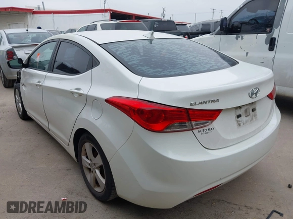 2013 Hyundai Elantra GLS with VIN 5NPDH4AE3DH343521, listed as a IAAI auction lot 42324704 with Not provided miles and . Bid and sale history available at DreamBid. Image 3.