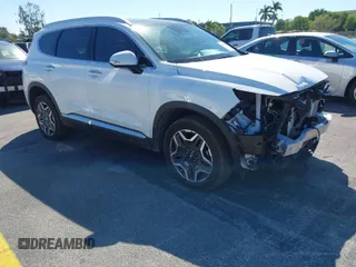 2023 Hyundai Santa Fe Hybrid SEL Premium with VIN 5NMS3DA11PH023313, listed as a IAAI auction lot 41675033 with 4,766 mi miles. Bid and sale history available at carsss.com. Image 1.