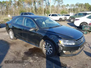 2013 Volkswagen Passat S with VIN 1VWAP7A3XDC005323, listed as a IAAI auction lot 40948885 with 133,447 mi miles and . Bid and sale history available at DreamBid. Image 1.