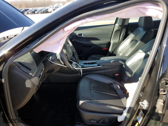 2021 Hyundai Sonata Hybrid Limited with VIN KMHL54JJ3MA021448, listed as a Copart auction lot 43934785 with 58,173 mi miles and Salvage Title. Bid and sale history available at carsss.com. Image 7.