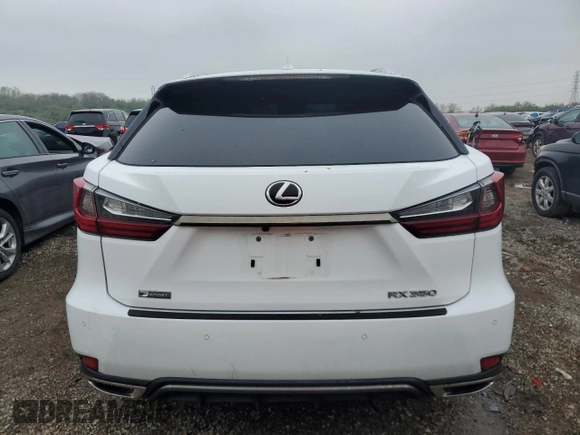 2020 Lexus RX 350 F Sport Performance with VIN 2T2YZMDA5LC223966, listed as a Copart auction lot 54944185 with 62,392 mi miles and Salvage title. Bid and sale history available at DreamBid. Image 6.
