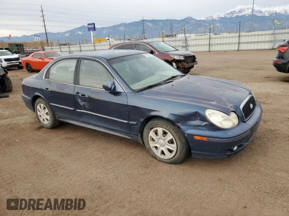 2004 Hyundai Sonata with VIN KMHWF25S44A077187, listed as a Copart auction lot 47595755 with 285,876 mi miles and Clean Title. Bid and sale history available at carsss.com. Image 4.