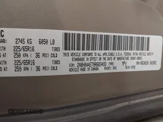 2009 Chrysler Town & Country LX with VIN 2A8HR44E79R683493, listed as a IAAI auction lot 42056729 with 147,227 mi miles. Bid and sale history available at carsss.com. Image 9.
