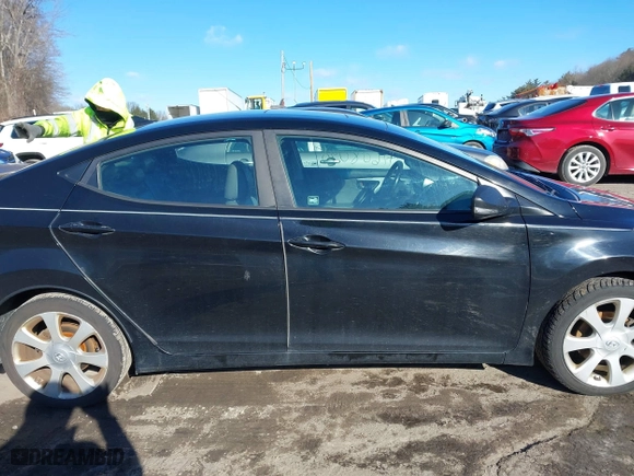 2013 Hyundai Elantra GLS PZEV with VIN KMHDH4AE4DU574977, listed as a IAAI auction lot 41608098 with 116,899 mi miles. Bid and sale history available at carsss.com. Image 14.