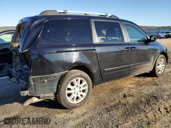 2007 Kia Sedona LX with VIN KNDMB233776149624, listed as a Copart auction lot 43429105 with 184,399 mi miles and Salvage Title. Bid and sale history available at carsss.com. Image 3.