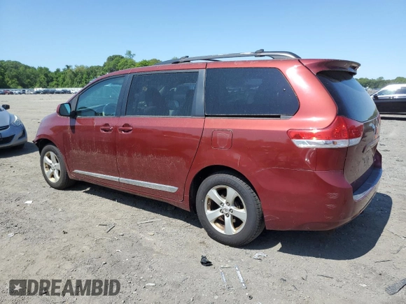2012 Toyota Sienna LE AAS с VIN 5TDKK3DC0CS183801, выставлен на аукционе Copart как лот 58258035 с пробегом 291 299 миль миль и Чистый • Clean title. История ставок и продаж доступна на DreamBid. Изображение 2.