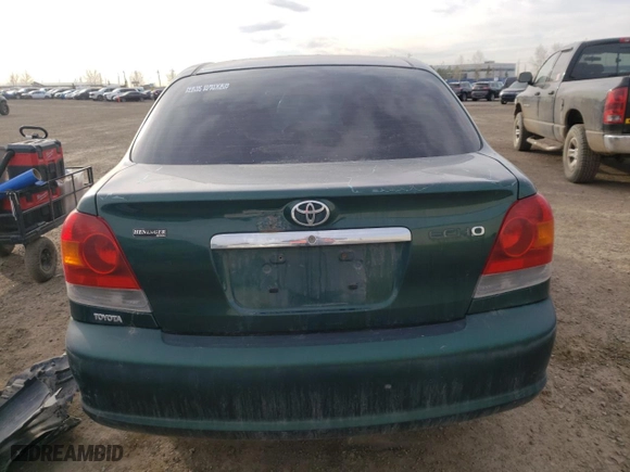 2003 Toyota ECHO with VIN JTDBT123735038281, listed as a Copart auction lot 52209894 with 279,025 mi miles and Salvage Title. Bid and sale history available at carsss.com. Image 6.