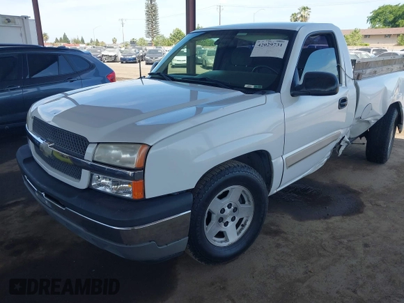 2005 Chevrolet Silverado 1500 Work Truck with VIN 1GCEC14V75Z152255, listed as a IAAI auction lot 42029731 with 270,545 mi miles. Bid and sale history available at carsss.com. Image 2.