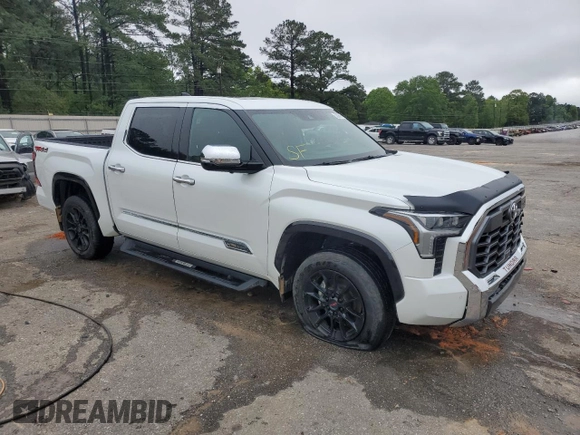 2023 Toyota Tundra 1794 Edition with VIN 5TFMA5DB7PX088232, listed as a Copart auction lot 52026975 with 23,776 mi miles and Salvage title. Bid and sale history available at DreamBid. Image 4.