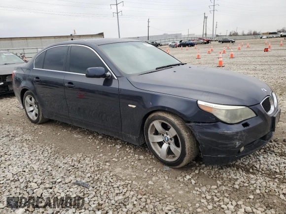 2006 BMW 5 Series 530i with VIN WBANE73586CM43086, listed as a Copart auction lot 48191405 with 201,870 mi miles and Salvage Title. Bid and sale history available at carsss.com. Image 4.