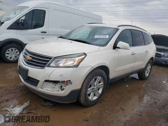 2013 Chevrolet Traverse LT with VIN 1GNKVGKD4DJ250349, listed as a Copart auction lot 51431245 with 182,837 mi miles and Salvage Title. Bid and sale history available at DreamBid. Image 1.