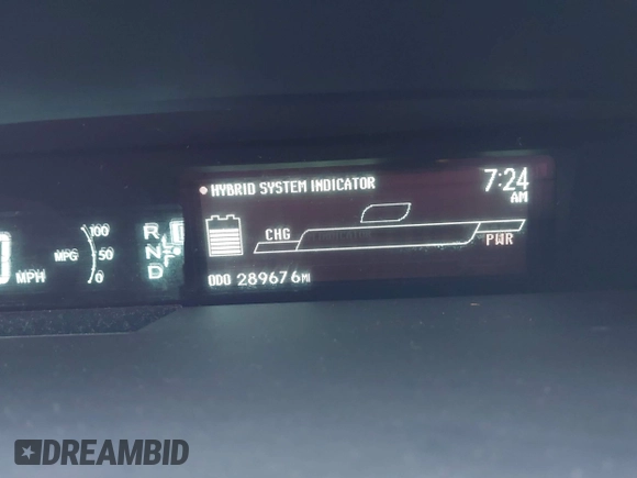 2011 Toyota Prius I with VIN JTDKN3DU9B0300373, listed as a IAAI auction lot 42168355 with 289,676 mi miles and . Bid and sale history available at DreamBid. Image 7.