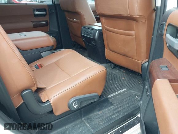 2017 Toyota Sequoia Platinum with VIN 5TDDY5G11HS150228, listed as a IAAI auction lot 41756057 with 57,727 mi miles. Bid and sale history available at carsss.com. Image 8.