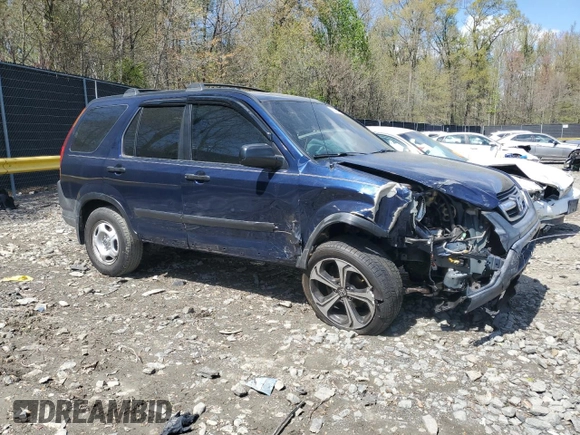 2004 Honda CR-V LX with VIN SHSRD68404U200723, listed as a Copart auction lot 53235115 with 105,164 mi miles and Salvage Title. Bid and sale history available at carsss.com. Image 4.