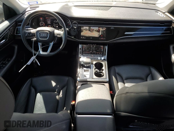 2020 Audi Q8 Premium Plus with VIN WA1EVAF13LD022210, listed as a Copart auction lot 48252815 with 50,034 mi miles and Salvage Title. Bid and sale history available at carsss.com. Image 8.