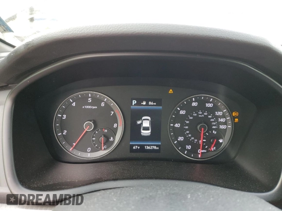 2018 Hyundai Sonata SEL with VIN 5NPE34AF8JH727138, listed as a Copart auction lot 48195065 with 136,278 mi miles and Salvage Title. Bid and sale history available at DreamBid. Image 9.