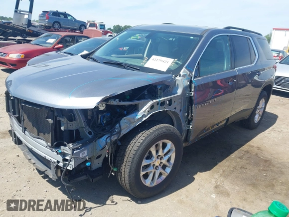 2021 Chevrolet Traverse LT Cloth z VIN 1GNEVGKW8MJ193233, wystawiony jako IAAI lot #42279421 z przebiegiem 66 924 mil mil oraz . Historia ofert i sprzedaży dostępna na DreamBid. Obrazek 16.