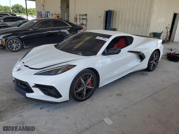 2023 Chevrolet Corvette 2LT with VIN 1G1YB2D42P5111354, listed as a Copart auction lot 66573664 with 0 mi miles and Salvage Title. Bid and sale history available at carsss.com. Image 1.
