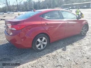 2012 Hyundai Elantra GLS with VIN KMHDH4AE8CU307887, listed as a IAAI auction lot 41657165 with 160,910 mi miles. Bid and sale history available at carsss.com. Image 4.
