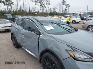 2023 Nissan Murano SL with VIN 5N1AZ2CJXPC131449, listed as a IAAI auction lot 41177130 with 19,474 mi miles and . Bid and sale history available at DreamBid. Image 6.