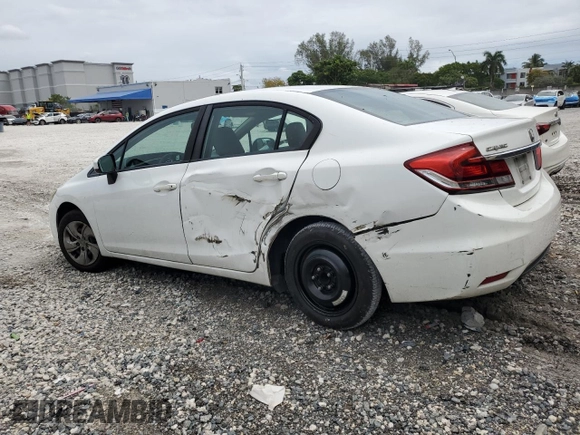 2014 Honda Civic Sedan LX with VIN 19XFB2F57EE026368, listed as a Copart auction lot 52794215 with 146,377 mi miles and Salvage Title. Bid and sale history available at carsss.com. Image 2.