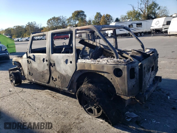 2018 Jeep Wrangler JK Unlimited Sport RHD with VIN 1C4BJWKG6JL897568, listed as a Copart auction lot 76299274 with 0 mi miles and Non Repairable. Bid and sale history available at carsss.com. Image 2.