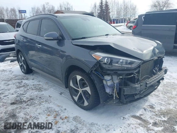 2017 Hyundai Tucson Limited with VIN KM8J3CA27HU307808, listed as a IAAI auction lot 41980342 with 91,669 mi miles. Bid and sale history available at carsss.com. Image 1.