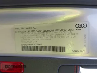 2019 Audi A4 Premium Plus z VIN WAUENAF45KN019041, wystawiony jako IAAI lot #42065198 z przebiegiem 45 792 mil mil oraz . Historia ofert i sprzedaży dostępna na DreamBid. Obrazek 9.