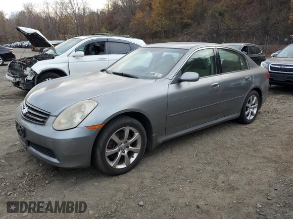 2006 Infiniti G35 with VIN JNKCV51F86M617306, listed as a Copart auction lot 78437824 with 121,759 mi miles and Clean Title. Bid and sale history available at DreamBid. Image 1.