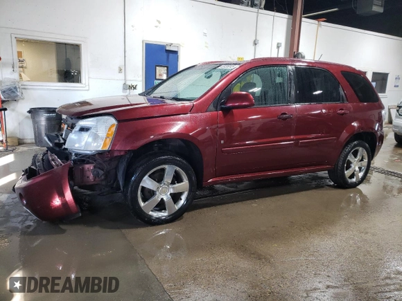 2009 Chevrolet Equinox Sport with VIN 2CNDL037996253450, listed as a Copart auction lot 48936045 with 168,167 mi miles and Non Repairable. Bid and sale history available at carsss.com. Image 1.