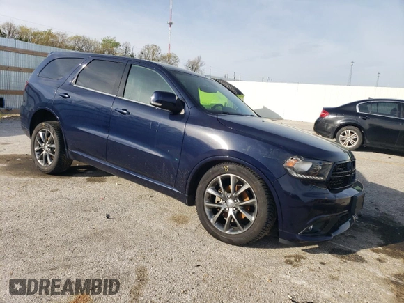2017 Dodge Durango GT with VIN 1C4RDJDG0HC619216, listed as a Copart auction lot 54189525 with 118,985 mi miles and Salvage title. Bid and sale history available at DreamBid. Image 4.